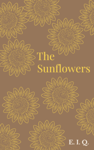 Sunflower graphics on a simple book cover.